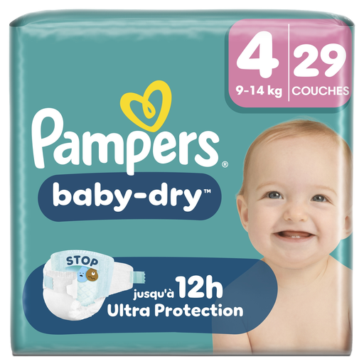 [8006530140584] PAMPERS BABY-DRY Changes bébé T4 9/14KG
