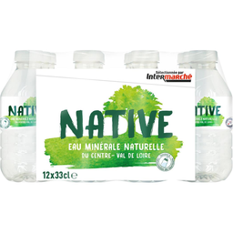 NATIVE Água mineral natural do Centre Val de Loire 12 x 33 cl