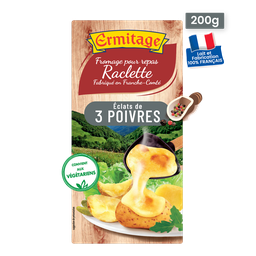ERMITAGE Fromage à raclette aux 3 poivres 200g