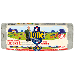 LOUE Ovos médios de campo Label Rouge x12