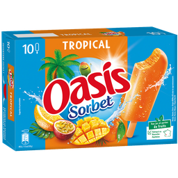 OASIS Tropical sorbet ice lollies 10 pieces 400 g
