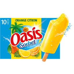 OASIS Lemon and Orange Sorbet Ice Pops 400 g