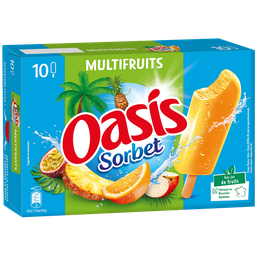 OASIS Ice lollies Multifruit cocktail sorbet x10 40g