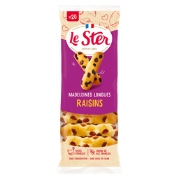 LE STER Madeleines longues Raisins LE STER
