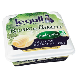 LE GALL beurre de baratte BIO au sel guerande 125g