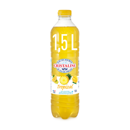 CRISTALINE Boisson à l'eau de source au jus de fruits tropical 1.5 L