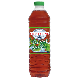 CRISTALINE Eau aromatisée thé vert menthe 1,5 L