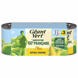 GEANT VERT Maïs Doux Extra Tendre Sans Résidu De Pesticides GEANT VERT