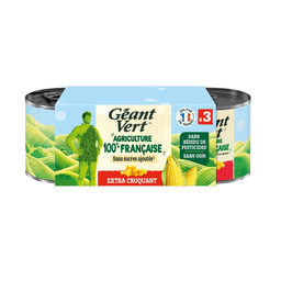 GEANT VERT Maïs Doux Extra Croquant Sans Résidu De Pesticides GEANT VERT