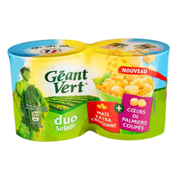 GÉANT VERT Duo Milho e Palmitos para Salada 350g