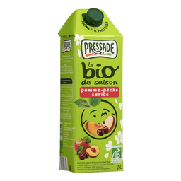 PRESSADE Nectar Fruits Pomme Pêche Cerise Bio 1,5