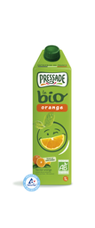 PRESSADE Nectar orange sans pulpe BIO brique 1 litre