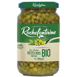 ROCHEFONTAINE Petits pois fin Bio 360 g