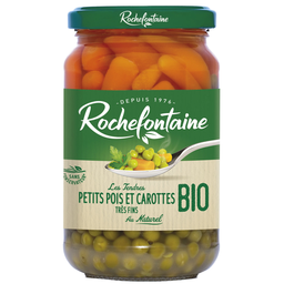 ROCHEFONTAINE Petits pois carottes Bio 360 g