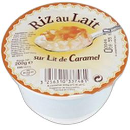 AUCHAN Riz au lait sur lit de caramel 200g