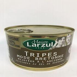 LARZUL MAISON Tripes mode bretonne mijotées l'ancienne cuisinées au sel de Guérande en conserve 2 portions 410 g