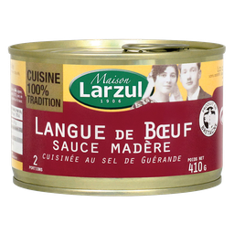 LARZUL Langue de boeuf sauce madère MAISON 410 g