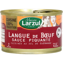 LARZUL Langue de boeuf sauce piquante MAISON 410 g
