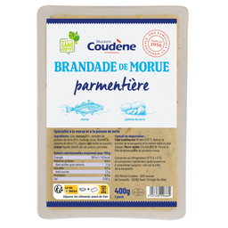 COUDENE Plat cuisiné Parmentier brandade de morue