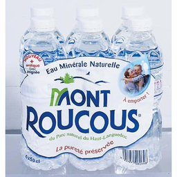 MONT ROUCOUS eau minérale naturelle plate bouteilles 6X50cl