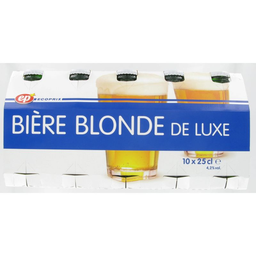 ECOPRIX Cerveja loira de luxo 4,2% vol 10 x 25 cl
