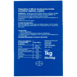ECOPRIX Burger 15% MG x 10 unidades 1 kg