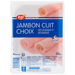 ECOPRIX Fiambre cozido escolha 6 fatias 270 g