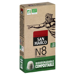 SAN MARCO café capsules N°8 BIO: le paquet de 10