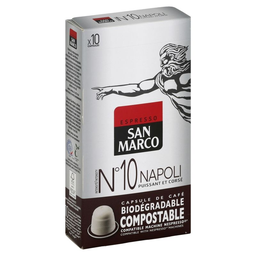 SAN MARCO café capsules napoli: les 10 de 5,1g