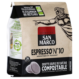 SAN MARCO Café monodoses Compatíveis SENSEO Bio ESPRESSO 36 unidades