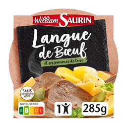 WILLIAM SAURIN Plat Individuel Langue de Bœuf 285 g