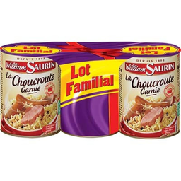 WILLIAM SAURIN Plat cuisiné choucroute garnie 400 g