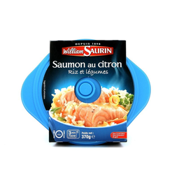 WILLIAM SAURIN Plat Individuel Saumon et riz 370 g