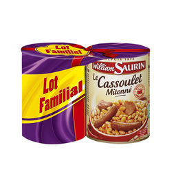 WILLIAM SAURIN Plat cuisiné cassoulet 420 g
