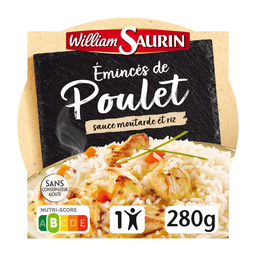 WILLIAM SAURIN Frango com molho de mostarda e arroz 280 g