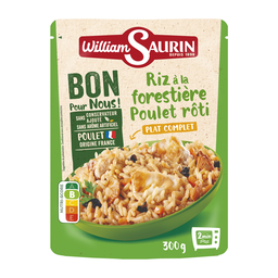 WILLIAM SAURIN Arroz Florestal Frango Assado Bon Pour Nous Express 300 g