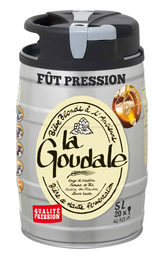 LA GOUDALE Bière blonde 7,2% mini fût pression 5