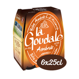 LA GOUDALE Bière ambrée l'ancienne les 25 cl