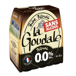 LA GOUDALE Non-alcoholic blonde beer 6 x 25 cl