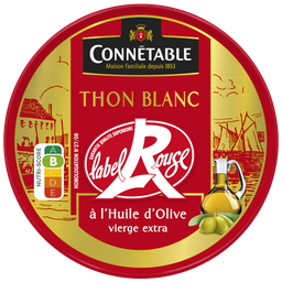CONNETABLE Thon blanc à l'huile d'olive vierge extra label Rouge 160g
