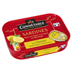 CONNETABLE Sardines à l'huile d'olive et au citron - - 115g