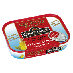 CONNETABLE Anchois Entiers à l'Huile d'Olive Vierge Extra