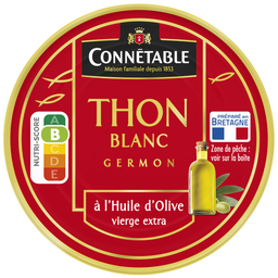 CONNETABLE Thon Entier Blanc à l'Huile d'Olive Vierge Extra