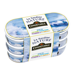 CONNETABLE sardine: les 3 boîtes de 39g