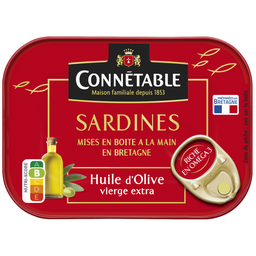 CONNETABLE Sardines à l'Huile d'Olive Vierge Extra