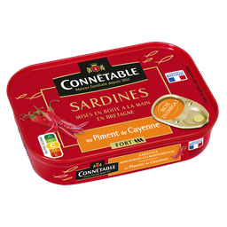 CONNETABLE Sardines au piment de Cayenne - - 115g