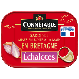 CONNETABLE Sardines à l'Huile d'Olive Vierge Extra et Echalotes