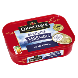 CONNETABLE Sardines au Naturel Sans Arêtes