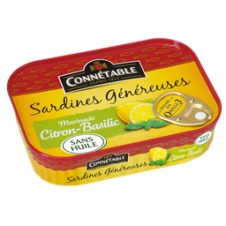 CONNETABLE Sardines Marinées Citron Basilic Sans Huile