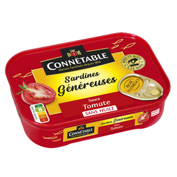 CONNETABLE Sardines à la Tomate Sans Huile